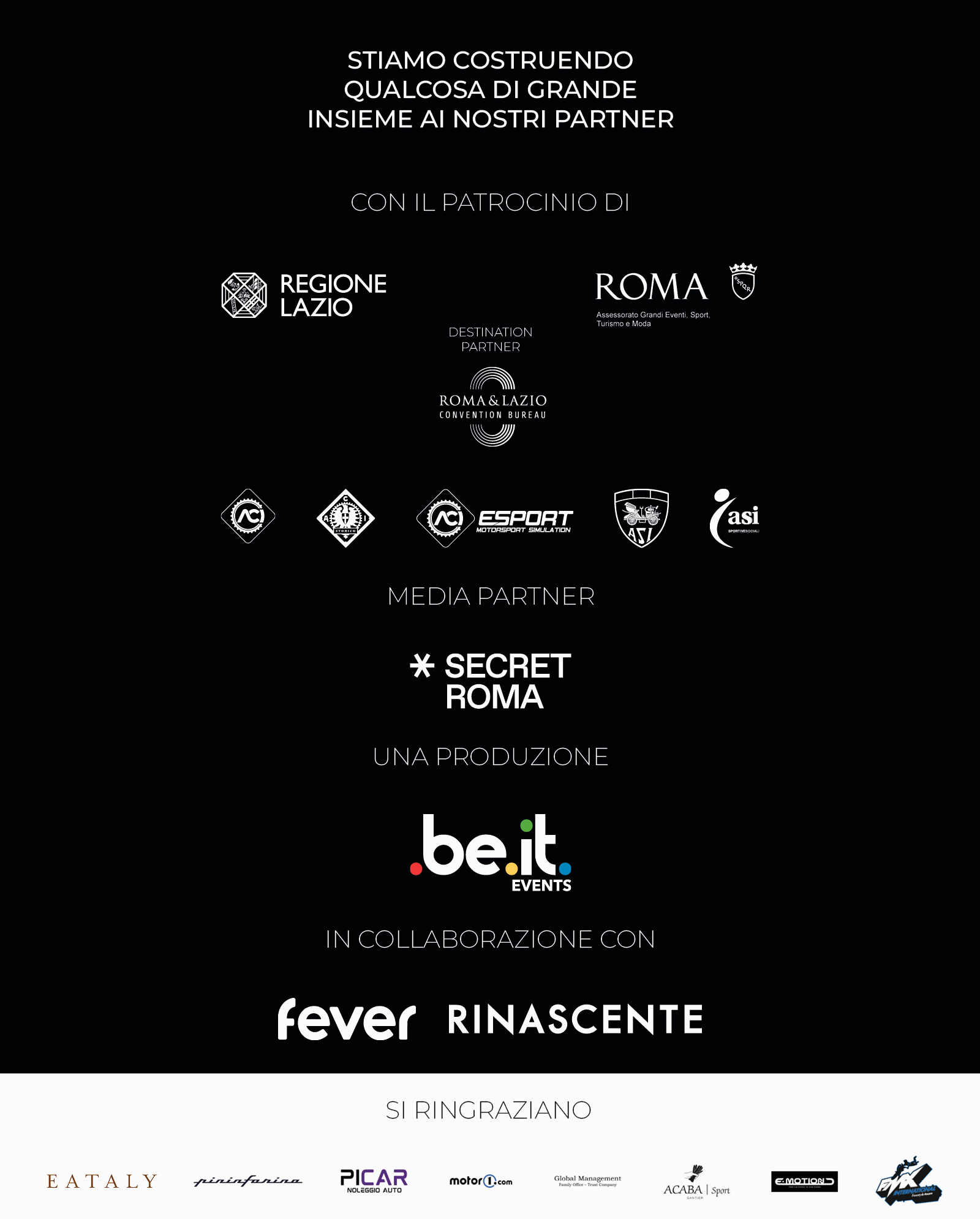 Partner, patrocini e collaborazioni GranMotori